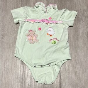 Adorable Mint Green Baby Onesie